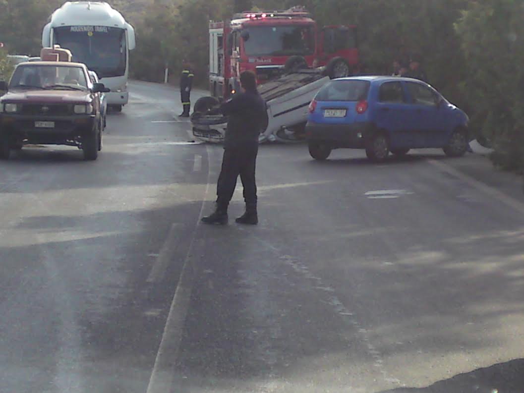 Κρήτη: Τούμπα Ι.Χ στην Εθνική Απίστευτες photos