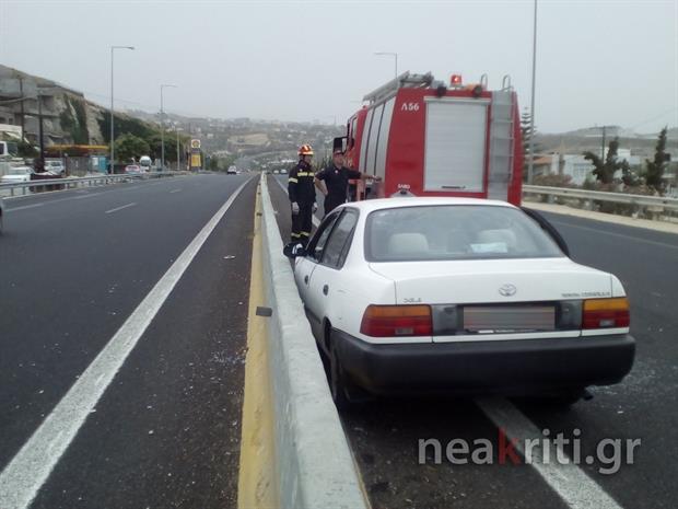 Κρήτη: Μάχη να κρατηθεί στη ζωή μετά το τροχαίο (Photos)