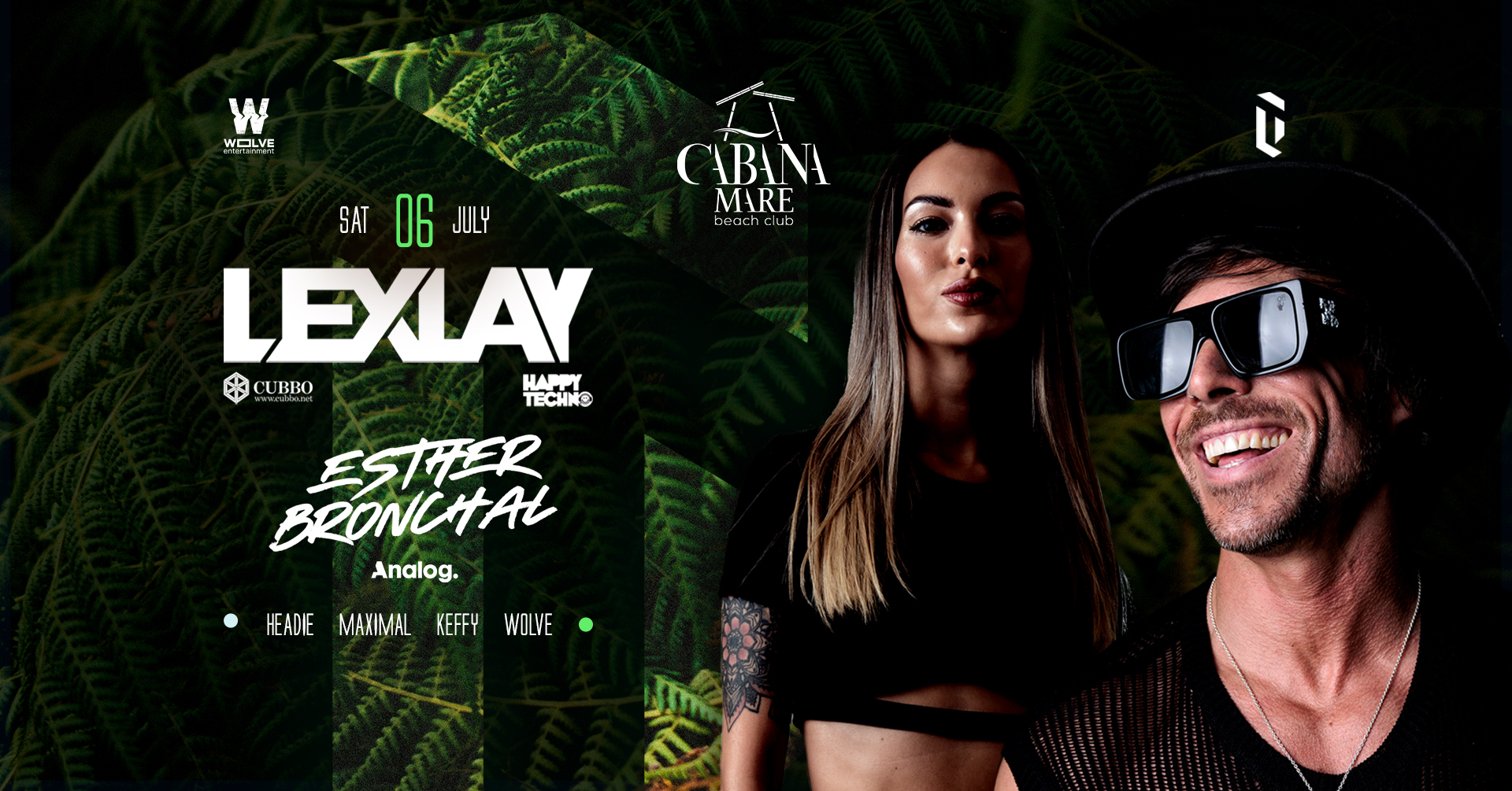 06 ΙΟΛ TechnoLoco x Wolve Ent. /w LEXLAY & Esther Bronchal @ Cabana mare