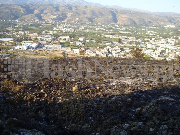 Απο εμπρησμό η μεγάλη πυρκαγιά στα Χανιά (video)