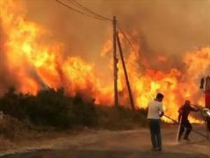 Συναγερμός από φωτιά στα Κεραμειά στα Χανιά