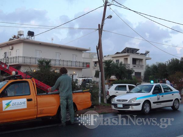 Τροχαίο ατύχημα στον δρόμο Χανίων - Αεροδρομίου