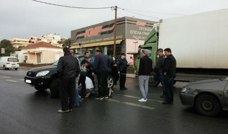 Χανιά: Τροχαίο με μηχανάκι στον Κλαδισό (φωτο)