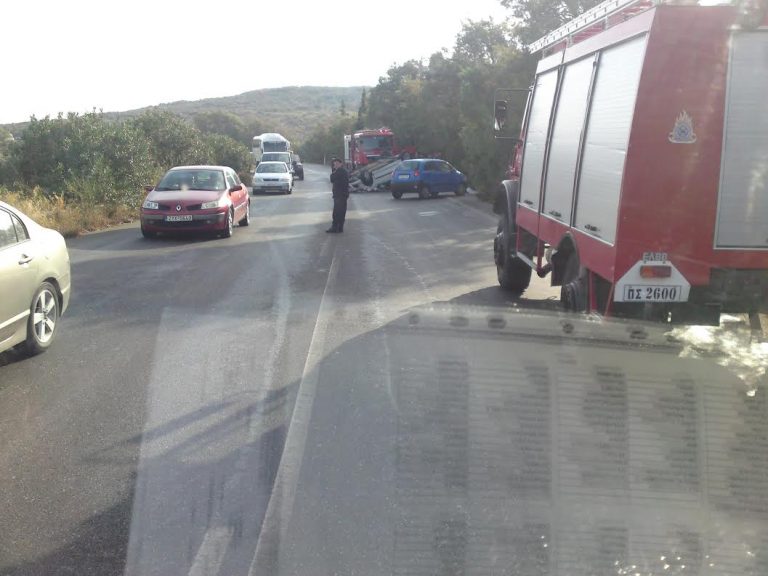 Κρήτη: Τούμπα Ι.Χ στην Εθνική Απίστευτες photos