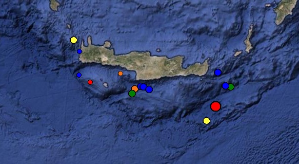 Σεισμική δραστηριότητα πρωινιάτικα στην Κρήτη Ταρακουνήθηκε το νησί