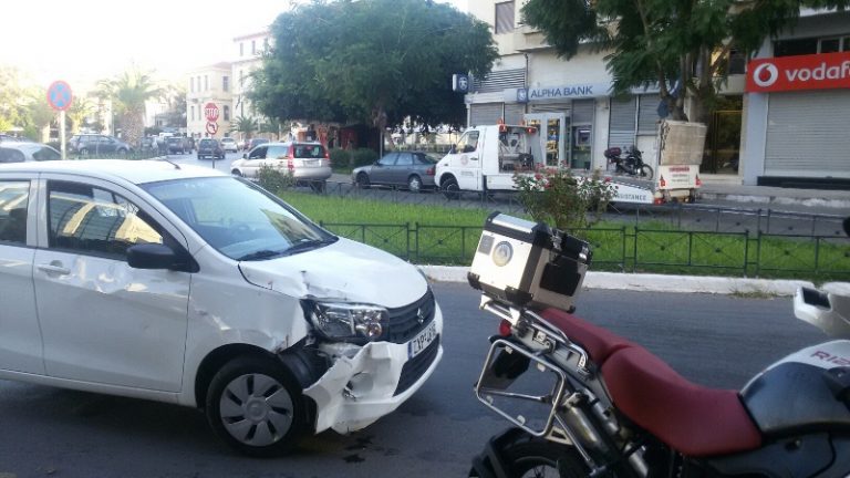 Χανιά :Τροχαίο με μηχανή στα Δικαστήρια (Photos)