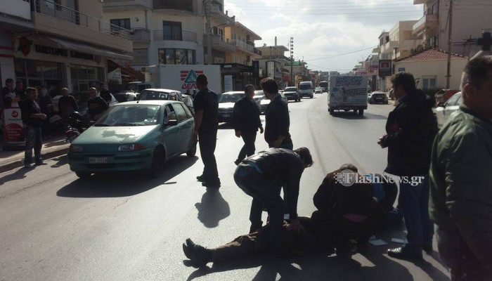 Σοβαρό τροχαίο με παράσυρση ηλικιωμένου στα Χανιά (φωτο)