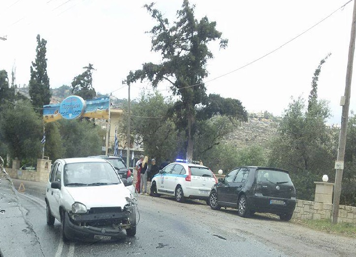 Τροχαίο ατύχημα στον δρόμο του Βλητέ στα Χανιά