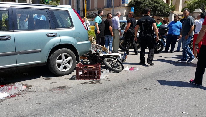 Σοβαρό τροχαίο στα Χανιά - Ακρωτηριάστηκε οδηγός delivery