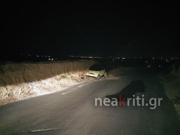 Κρήτη: 21χρονη έπεσε σε τοιχίο και εγκλωβίστηκε στο Ι.Χ. (φωτο)