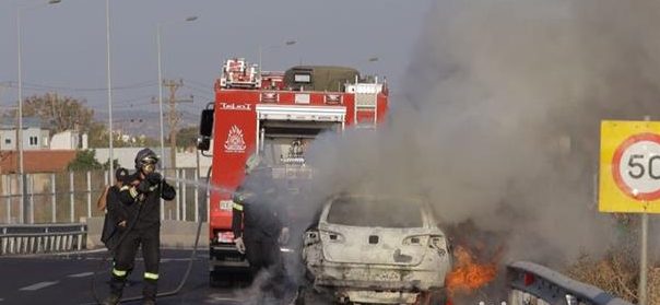 Παραλίγο να καούν ζωντανοί μέσα στο αυτοκίνητο τους στην εθνική Χανίων-Ρεθύμνου