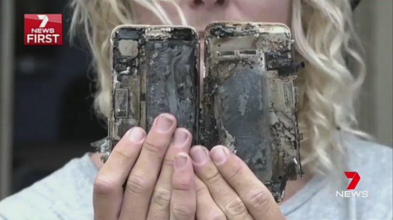 Apple iPhone 7 εξερράγη και κατέστρεψε αυτοκίνητο (pics)