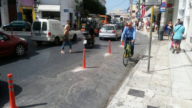 Χανιά: Ποδηλατόδρομος… για λίγο η Χατζημιχάλη Γιάνναρη - Πότε και που θα γίνει ο μόνιμος (φωτο)