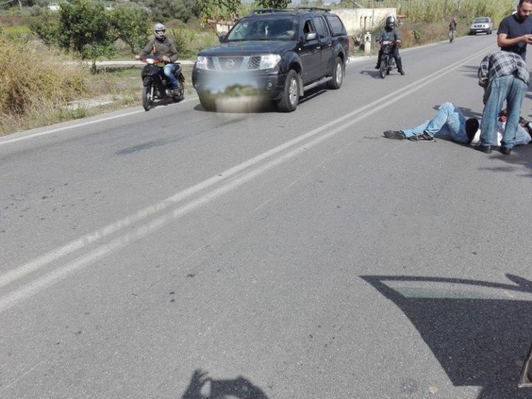 Τροχαίο με ντελιβερά στα Χανιά - Τον έριξε αδέσποτο σκυλί (φωτο)