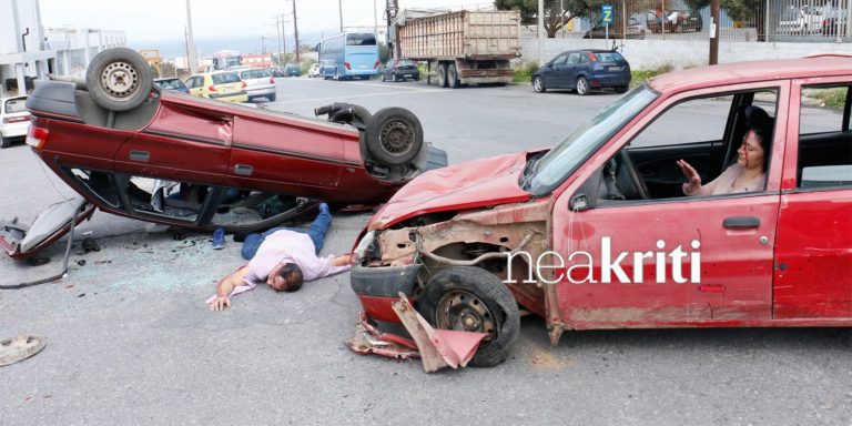 Σοκαριστικό τροχαίο στην Κρήτη - Δείτε το συγκλονιστικό video