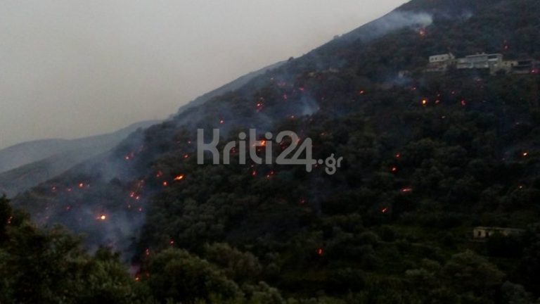 Στις φλόγες παραδόθηκαν πολλές περιοχές των Χανίων-Εκκενώθηκαν σπίτια στην Κίσαμο