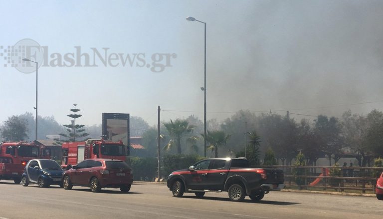 Συναγερμός από μεγάλη φωτιά στο Καλάμι στα Χανιά