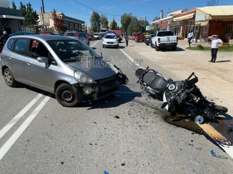 Χανιά: Σοβαρό τροχαίο με τραυματισμό στο Αρώνι (φωτο)