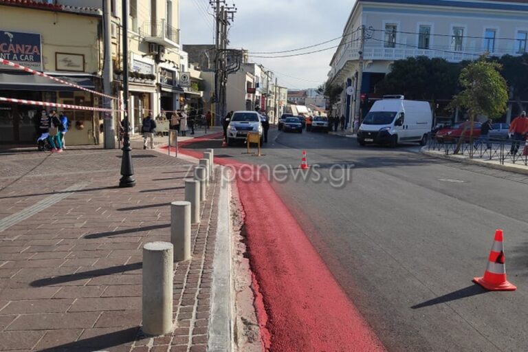 Χανιά: Φτιάχνουν τον ποδηλατόδρομο στη Χατζημιχάλη Γιάνναρη