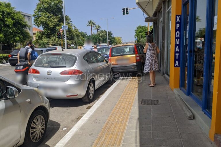 Χανιά: Από τύχη δεν θρηνήσαμε θύματα! ΙΧ κινείται πάνω σε πεζοδρόμιο στο κέντρο! (video)