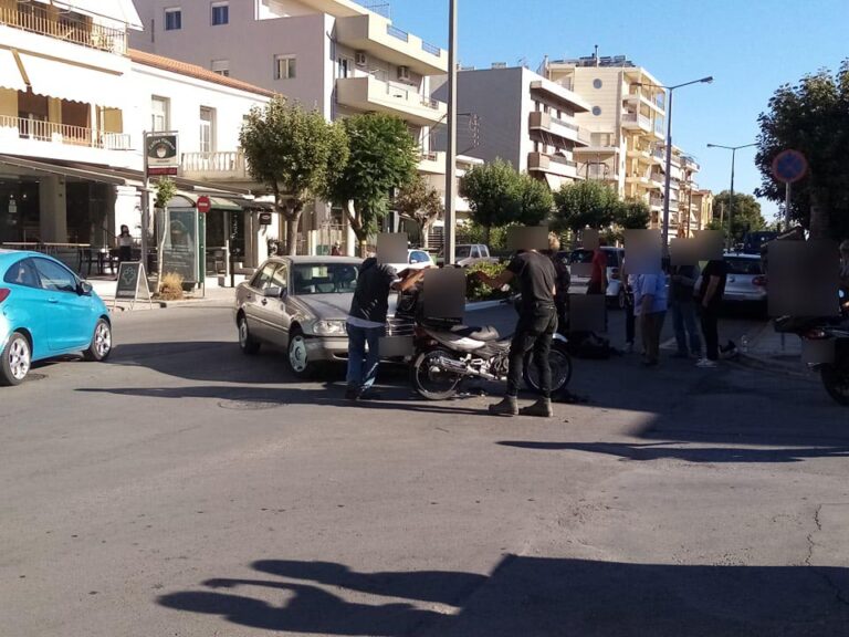 Χανιά: Τραυματίστηκε διανομέας σε τροχαίο (φωτο)