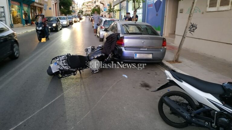 Χανιά: Τροχαίο ατύχημα - Μηχανή παρέσυρε παιδάκι (φωτο)