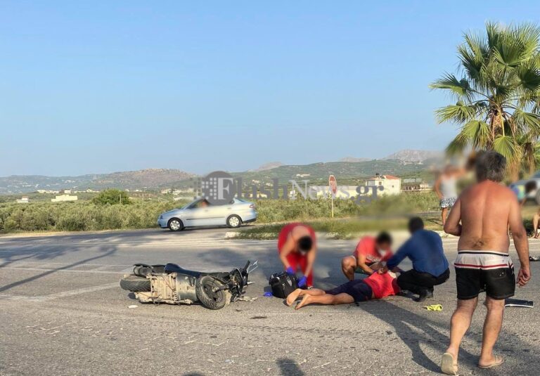 Χανιά: Σοβαρό τροχαίο ατύχημα - Δίκυκλα συγκρούστηκαν μετωπικά (φωτο)