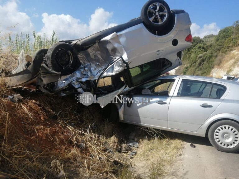 Χανιά: Σοκαριστικό τροχαίο με 5 τραυματίες (φωτο)