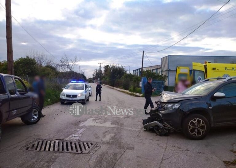 Χανιά: Τροχαίο ατύχημα σε σφοδρή σύγκρουση δύο αυτοκινήτων (φωτο)