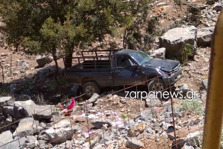 Χανιά: Νέα τραγωδία - Αγροτικό έπεσε σε γκρεμό - Νεκρή μια γυναίκα (φωτο)