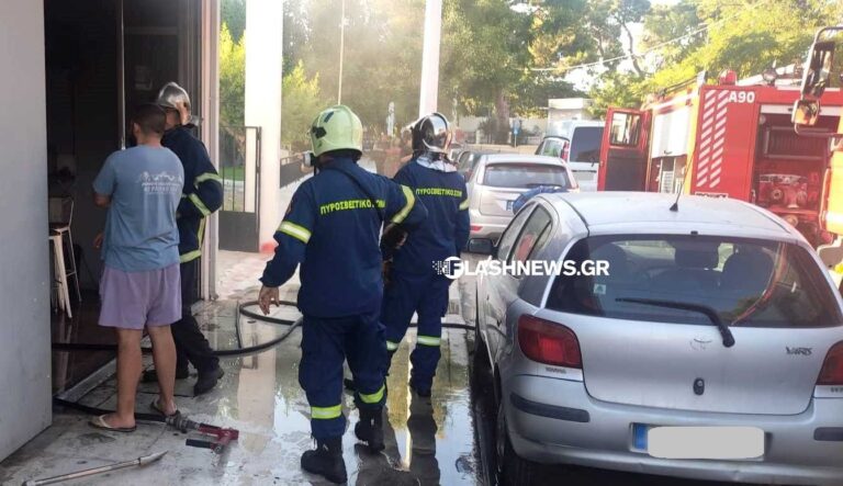 Χανιά: Πυρκαγιά σε κατάστημα σε κεντρικό δρόμο της πόλης (φωτο)