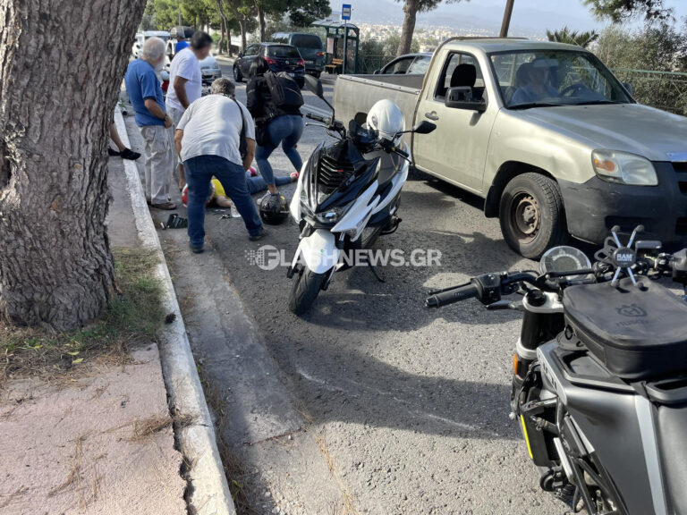 Χανιά: Τραυματισμός γυναίκας στην Ακρωτηρίου μετά από τροχαίο (φωτο)