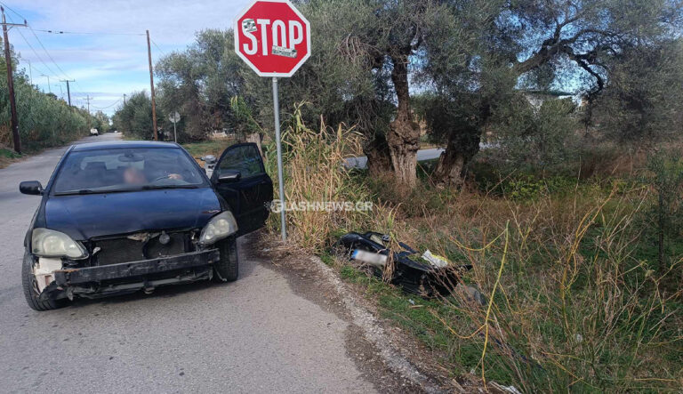 Χανιά: Τροχαίο με μηχανάκι στις Μουρνιές – Στο Νοσοκομείο ηλικιωμένη (φωτο)