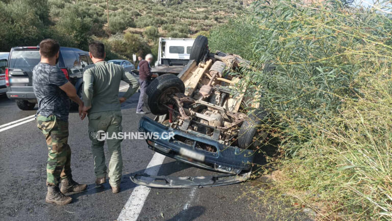 Χανιά: Αυτοκίνητο ανετράπη στον ΒΟΑΚ- Στο νοσοκομείο ο νεαρός οδηγός