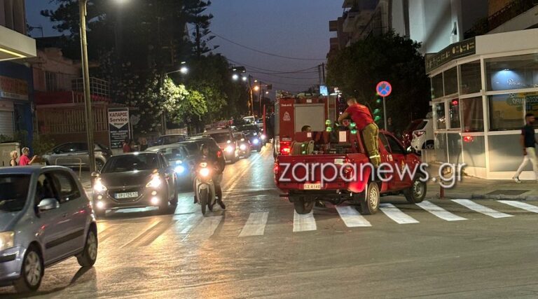 Χανιά: Φωτιά σε κατάστημα μετά από έκρηξη (φωτο)