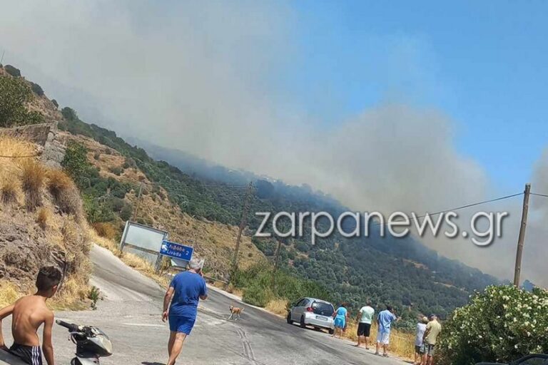 Χανιά: Φωτιά στο Σέλινο - Μεγάλη κινητοποίηση της Πυροσβεστικής - ‘Ηχησε το 112 - Εκκενώθηκαν οικισμοί (φωτο)