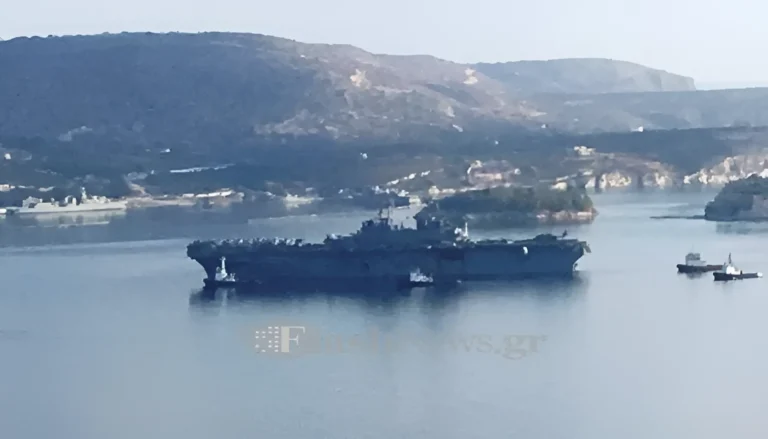 Χανιά: Κατάπλευσε στην Σούδα το USS Wasp με 3.000 άτομα πλήρωμα και πεζοναύτες (φωτο – βίντεο)