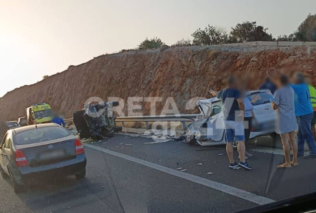 Νέα τραγωδία στην Κρήτη – Μια νεκρή, επτά τραυματίες σε τροχαίο