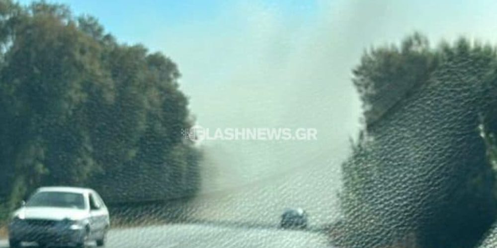 Βύθισε σε σύννεφο σκόνης τον ΒΟΑΚ ελικόπτερο στα όρια Χανίων – Ρεθύμνου (φωτο)