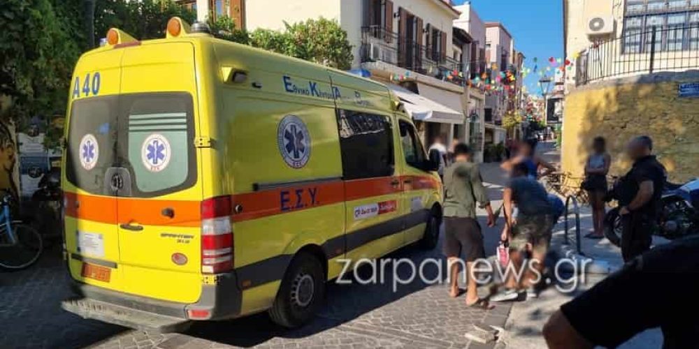 Χανιά: Περπατούσε στον πεζόδρομο και σκόνταψε στις «ξηλωμένες» πλάκες – Μεταφέρθηκε στο Νοσοκομείο (φωτο)