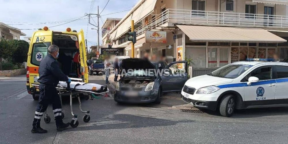 Χανιά: Σφοδρή σύγκρουση δυο αυτοκινήτων με θύμα μια γυναίκα (φωτο)