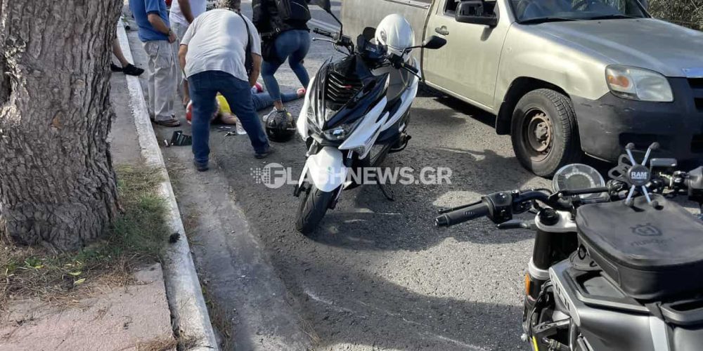 Χανιά: Τραυματισμός γυναίκας στην Ακρωτηρίου μετά από τροχαίο (φωτο)