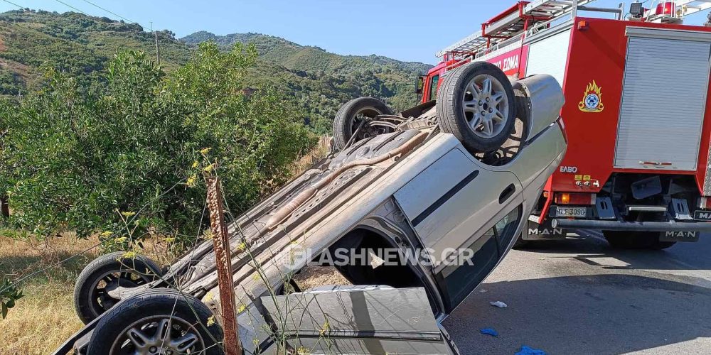 Χανιά: Σοβαρό τροχαίο ατύχημα με εγκλωβισμό στον Πλατανιά (φωτο)